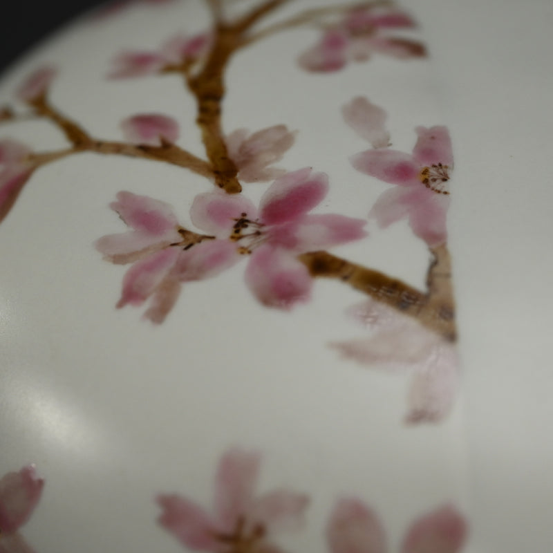 現代陶磁器 桜ー丹澤裕子「桜文陶筥」