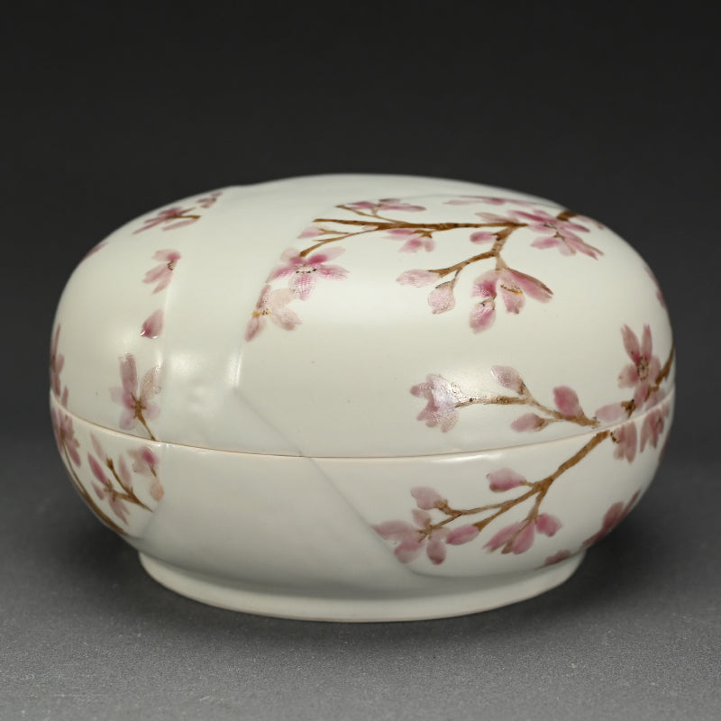 現代陶磁器 桜ー丹澤裕子「桜文陶筥」