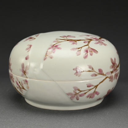 現代陶磁器 桜ー丹澤裕子「桜文陶筥」