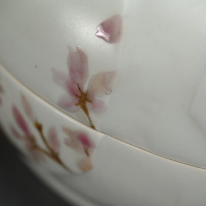 現代陶磁器 桜ー丹澤裕子「桜文陶筥」