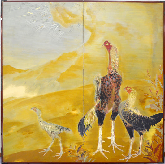 "Fighting Cock" ーexhibited at the 1932 Teiten National Exhibition