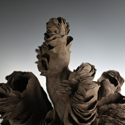 Mujina Black Ceramic Sculpture ー山口 美音 “貉”