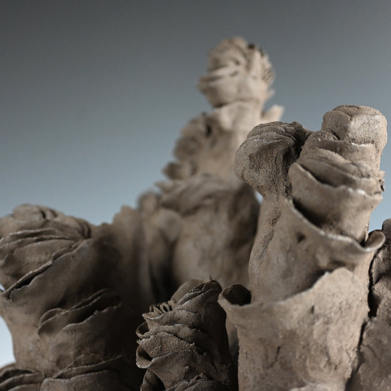 Mujina Black Ceramic Sculpture ー山口 美音 “貉”