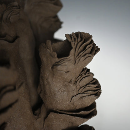 Mujina Black Ceramic Sculpture ー山口 美音 “貉”