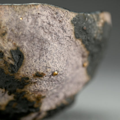 Sake cup Guinomi ー稲吉 オサム “白金彩刳貫 ぐい吞み”