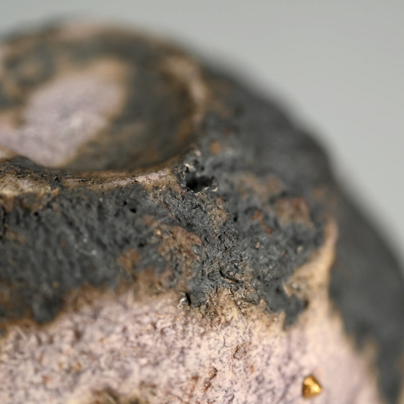 Sake cup Guinomi ー稲吉 オサム “白金彩刳貫 ぐい吞み”