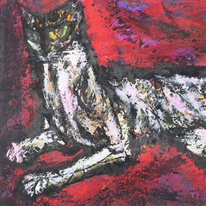 Nihonga Cat Painting