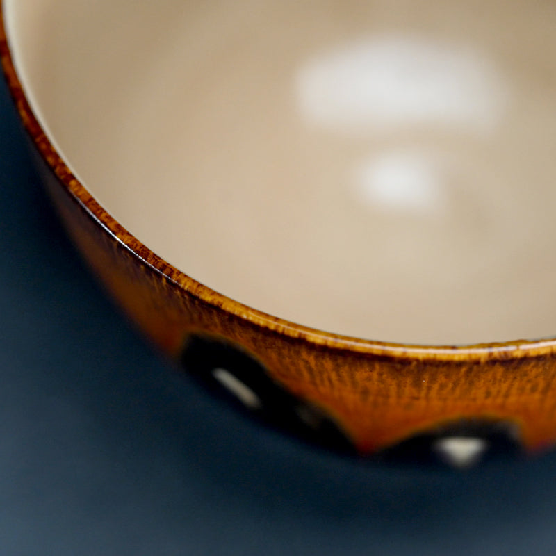 Hirasa Sansai Chawan Tea Bowl ー三彩茶碗