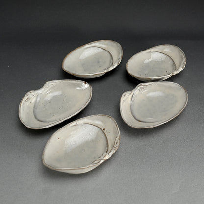 5 pc. Fukagawa yaki Shell Shaped Mukozuke Dish Set