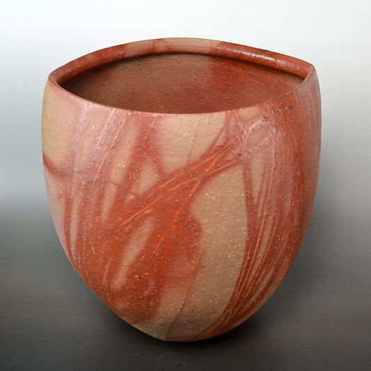 Massive Bizen Hidasuki Open Vase