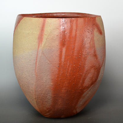 Massive Bizen Hidasuki Open Vase