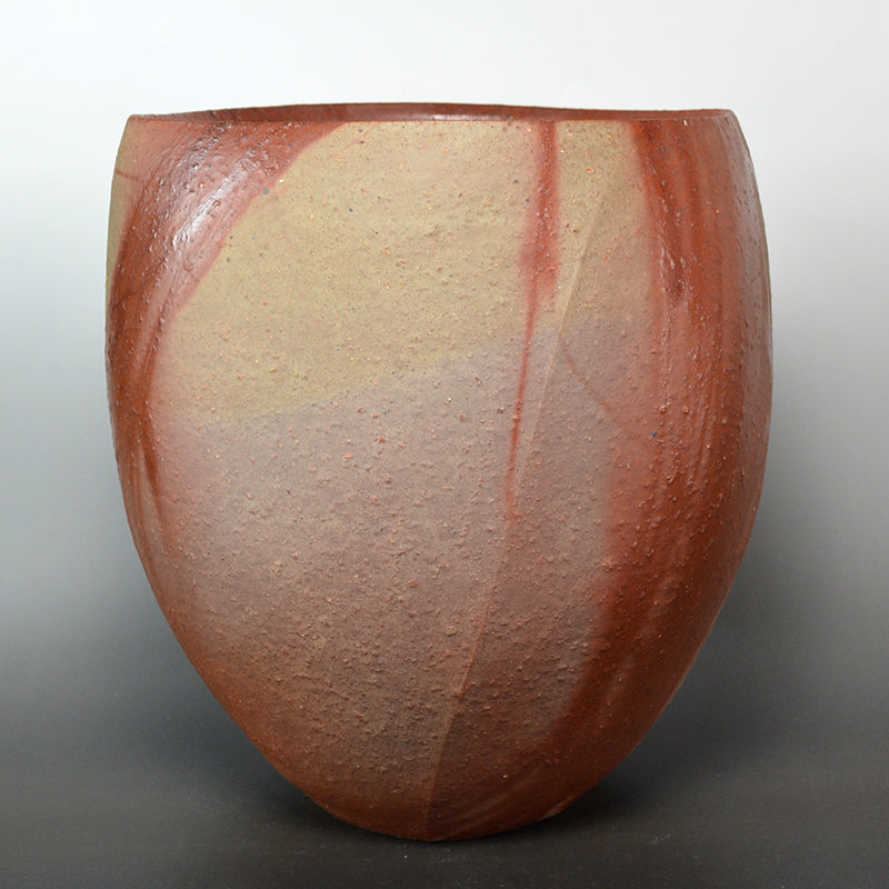 Massive Bizen Hidasuki Open Vase