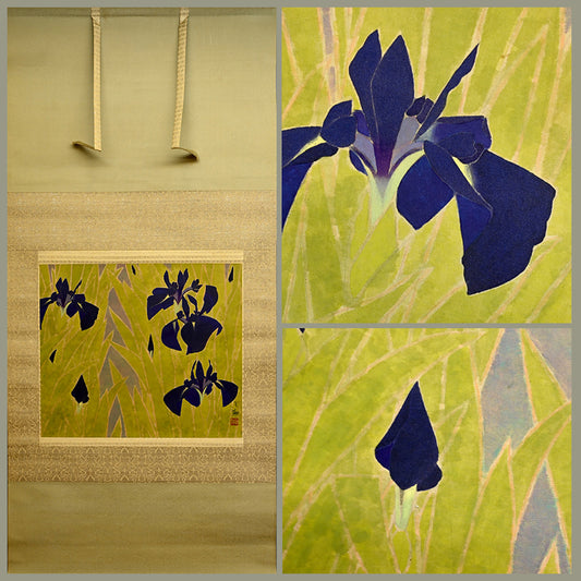 Mid Century Scroll, Iris ー沢 宏靱 “花菖蒲”