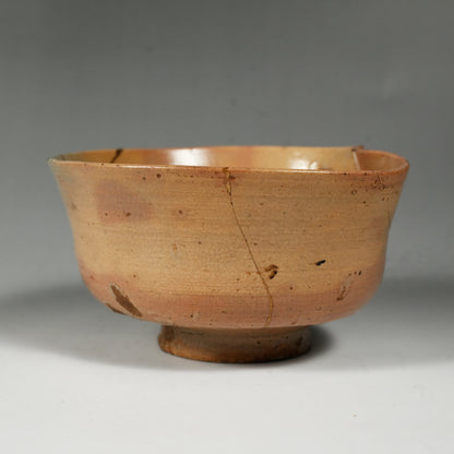 Ancient Hagi Chawan Tea Bowl with Kintsugi Gold Repair