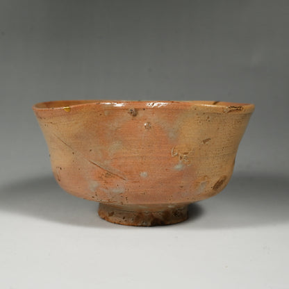 Ancient Hagi Chawan Tea Bowl with Kintsugi Gold Repair