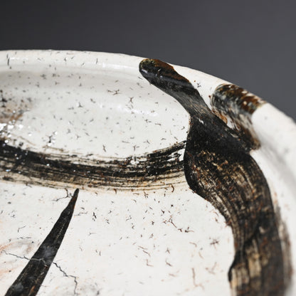Fabulous Large Bowl ー中川 自然坊 “絵粉引唐津 鉢”