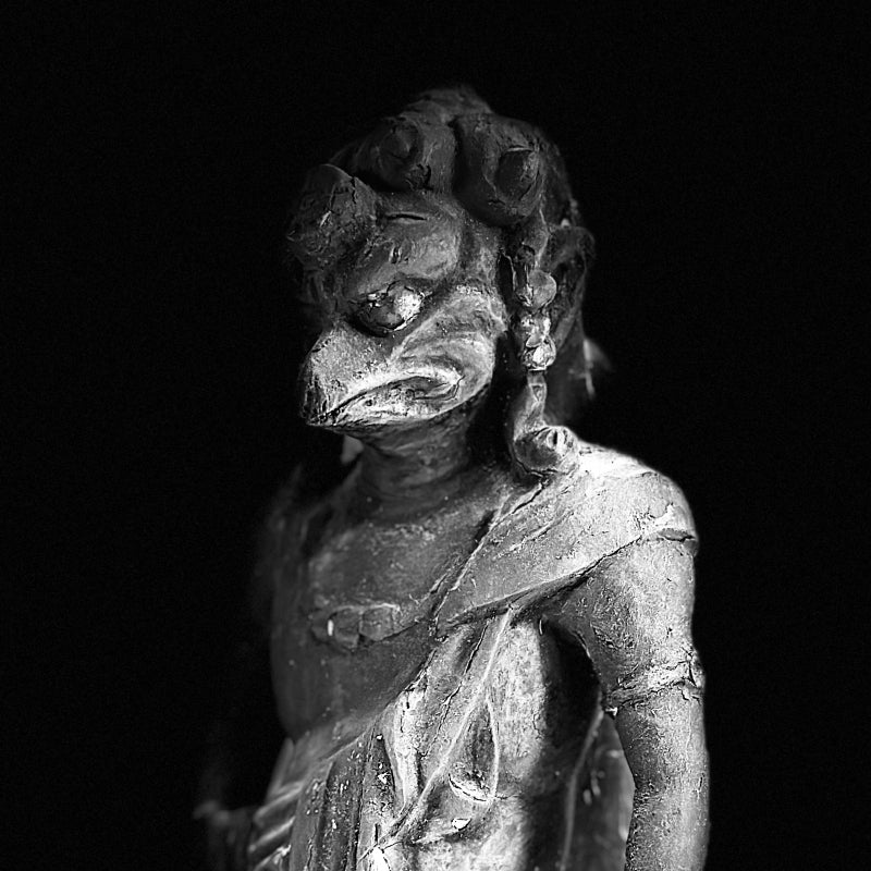 Edo p. Japanese Wood Carving, Karasu Tengu God of War