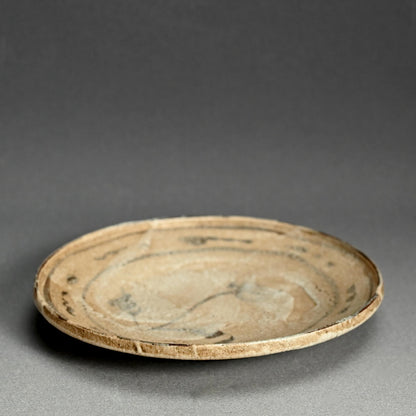 Antique Japanese Boxed Set 5 Shino Plates ー志野草花絵皿