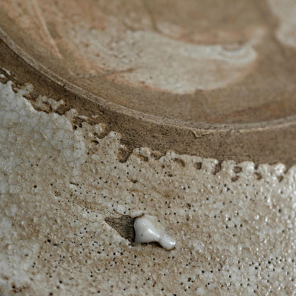 Antique Japanese Boxed Set 5 Shino Plates ー志野草花絵皿