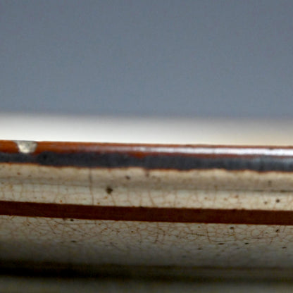 Unusual Seto E-zara Stoneware Mingei Plate