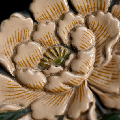 アンティーク高森絵漆皿 藤 香彩作 ー廣斎