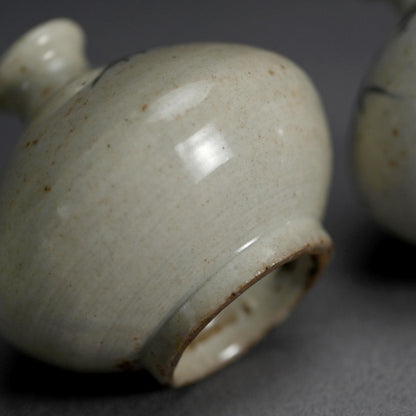 3 Ko-Imari Abura Tsubo Oil Flasks