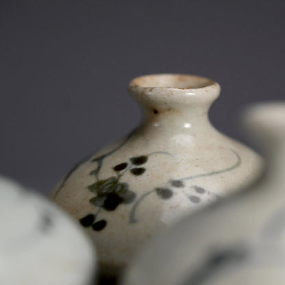 3 Ko-Imari Abura Tsubo Oil Flasks