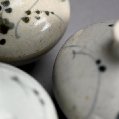 3 Ko-Imari Abura Tsubo Oil Flasks