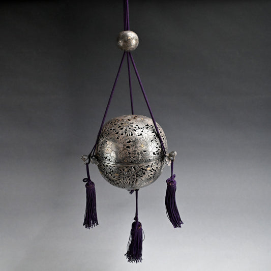 Silver Tsuri-Koro Hanging Incense Burner
