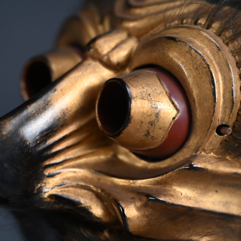 Ancient Bugaku Mask, Ryo-o (Rangryo) The Dragon King