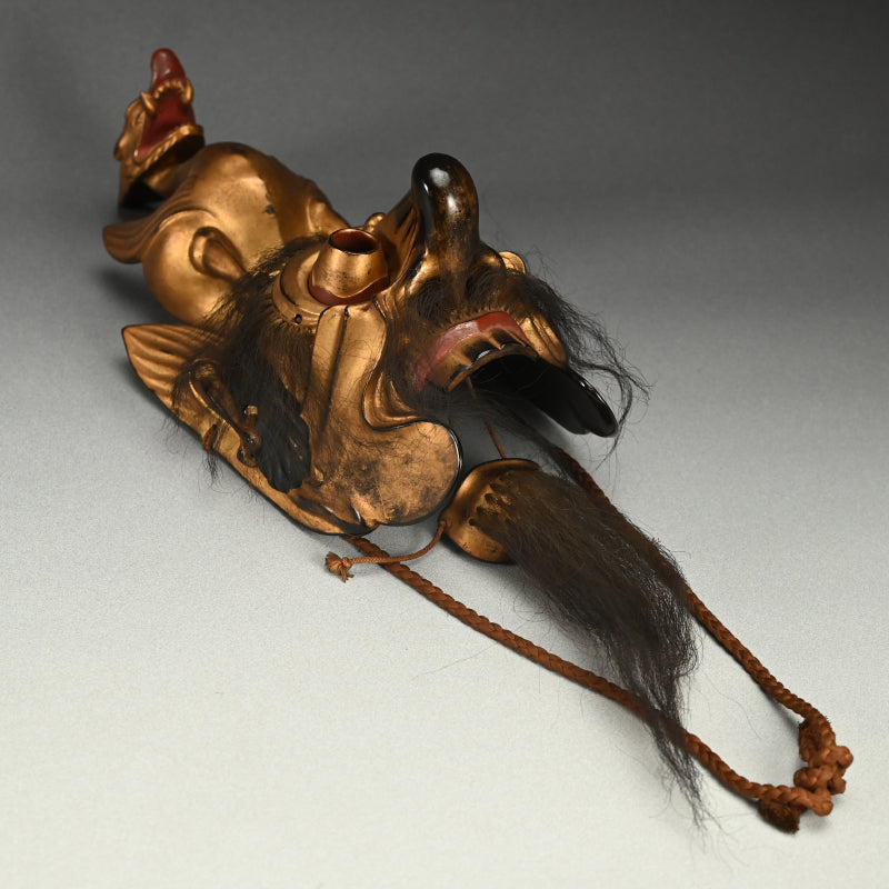 Ancient Bugaku Mask, Ryo-o (Rangryo) The Dragon King