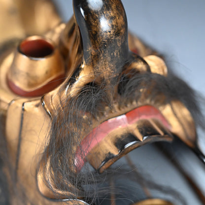 Ancient Bugaku Mask, Ryo-o (Rangryo) The Dragon King