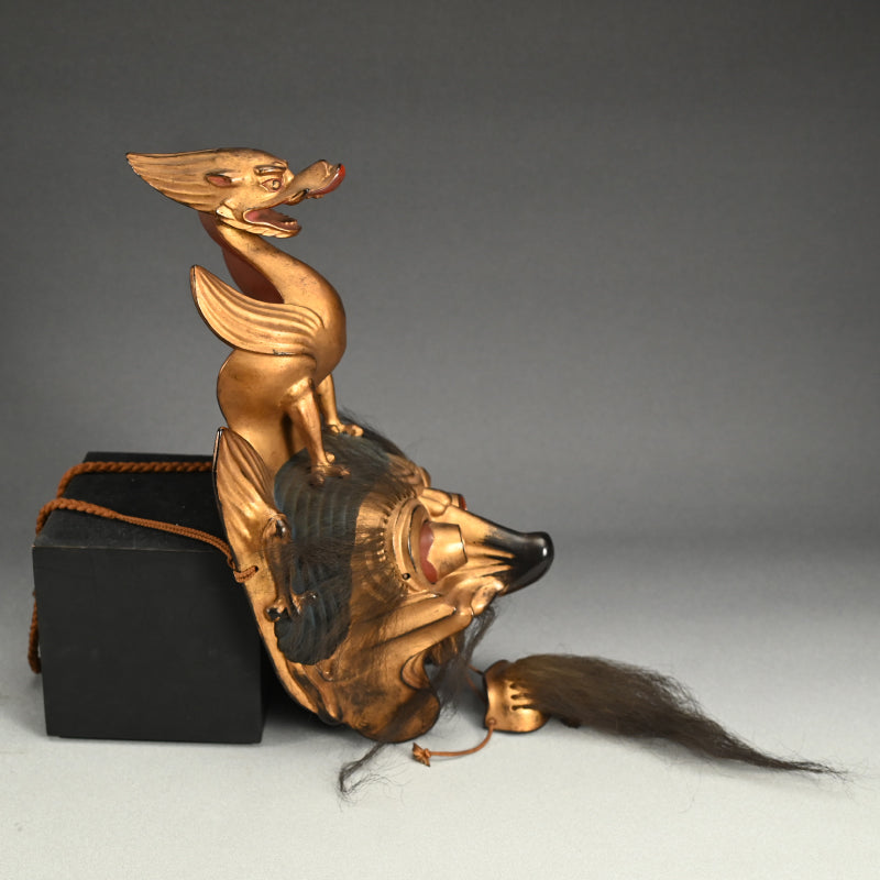 Ancient Bugaku Mask, Ryo-o (Rangryo) The Dragon King