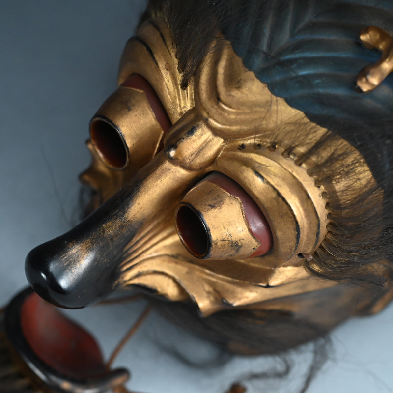 Ancient Bugaku Mask, Ryo-o (Rangryo) The Dragon King