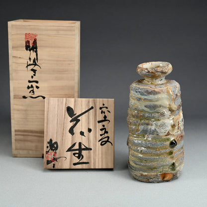 Yohen Ash Glazed Vase ー今井 理桂 "窯変花生"