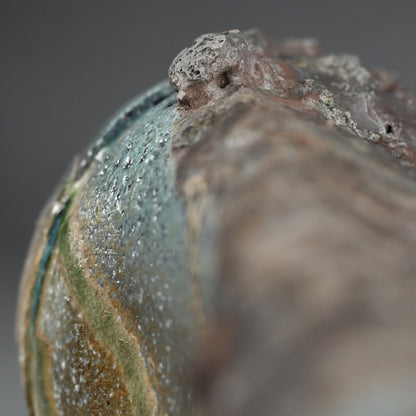 Charred Natural Ash Glazed Vase ー今井 理桂 "自然釉花生"