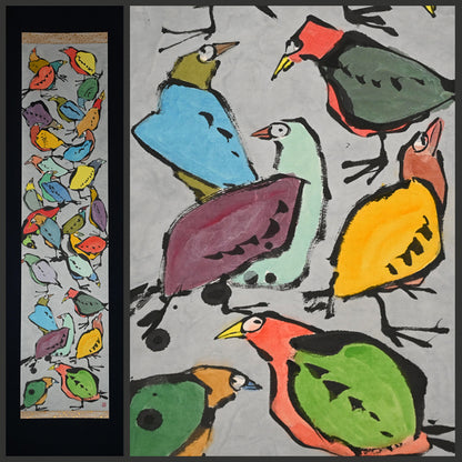 Angry Birds! Colorful Scroll Painting ー重森 陽子
