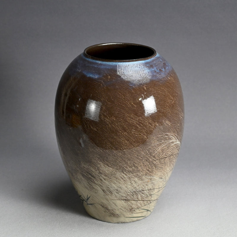 Masterpiece Utsutsukawa Vase ー十三代 横石 臥牛 “百鷲文 花瓶”