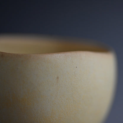 Yellow Glazed Sake Cup ー山口 美智江 "酒盃"