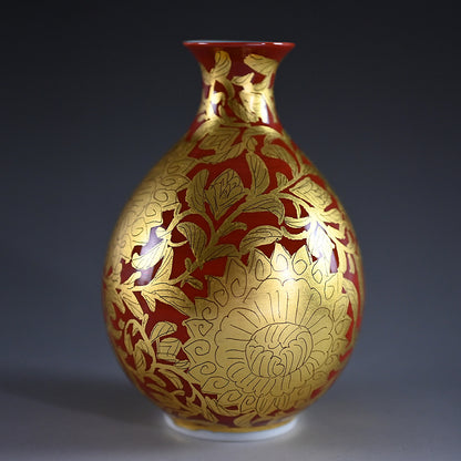 Kinrande Porcelain Sake Set ー小野 珀子 “金襴手 酒盃”