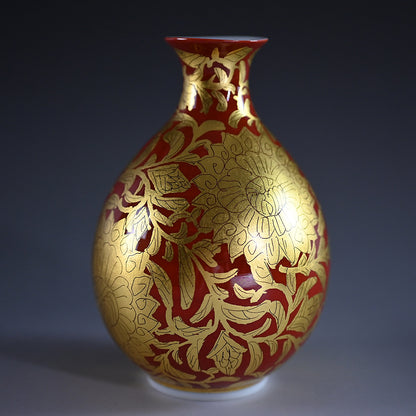 Kinrande Porcelain Sake Set ー小野 珀子 “金襴手 酒盃”