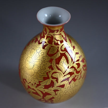 Kinrande Porcelain Sake Set ー小野 珀子 “金襴手 酒盃”