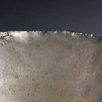 Contemporary White Gold Bowl