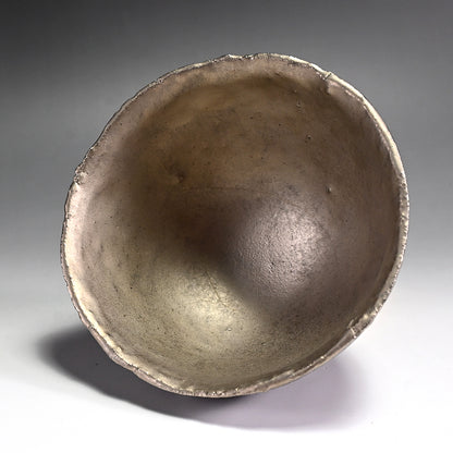 Contemporary White Gold Bowl