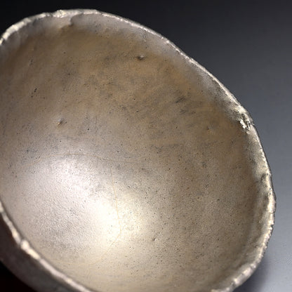 Contemporary White Gold Bowl