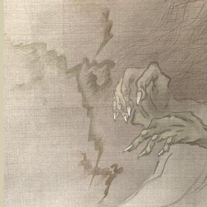 Anonymous Antique 19th Century Japanese Ghost Scroll