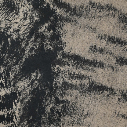 Massive Mid-century Crazy Ink Painting