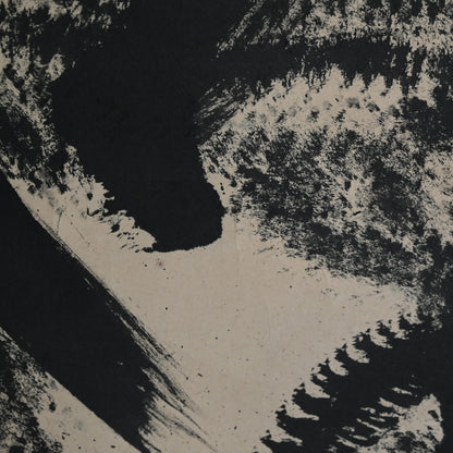 Massive Mid-century Crazy Ink Painting