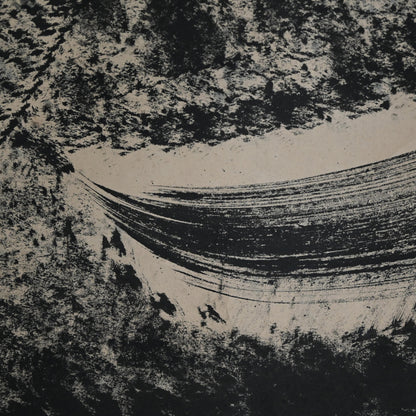 Massive Mid-century Crazy Ink Painting