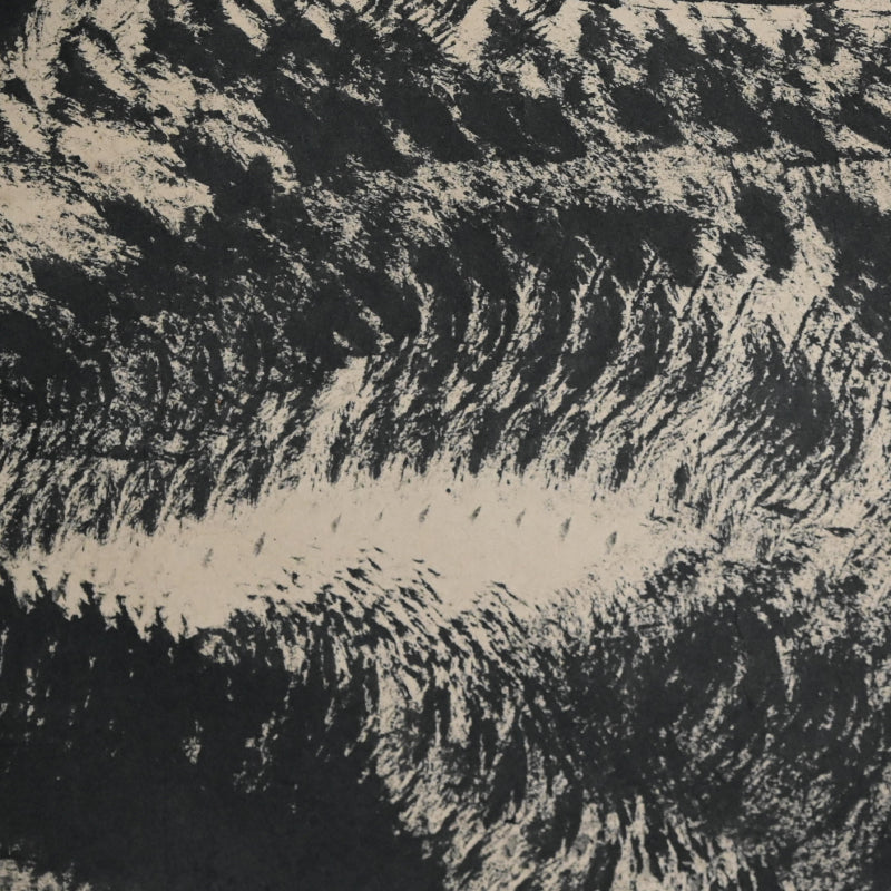 Massive Mid-century Crazy Ink Painting